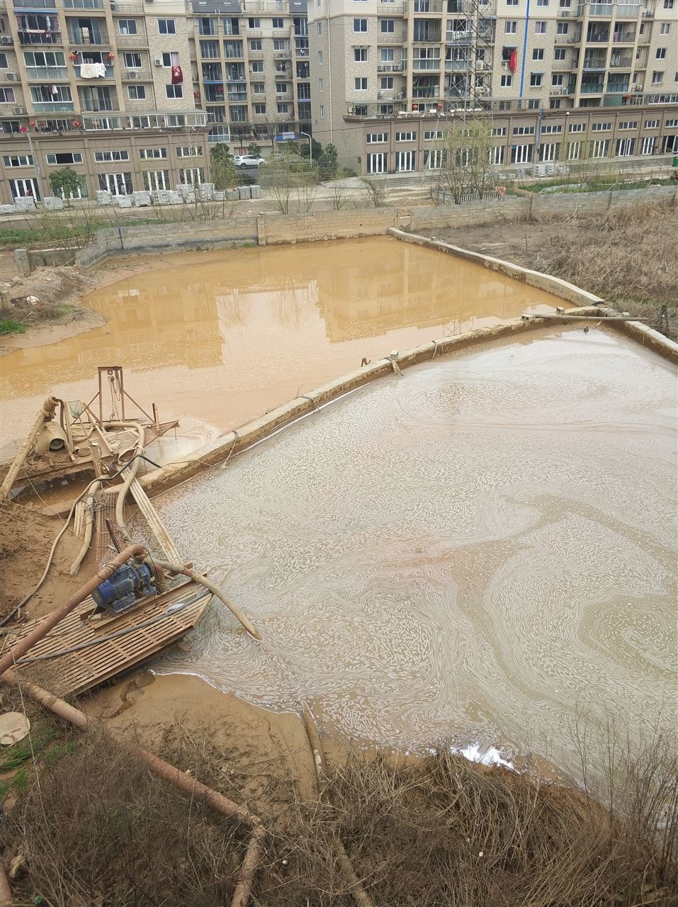 谷城沉淀池淤泥清理-厂区废水池淤泥清淤